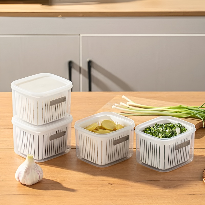 Caja multifuncional de drenaje y conservación para verduras