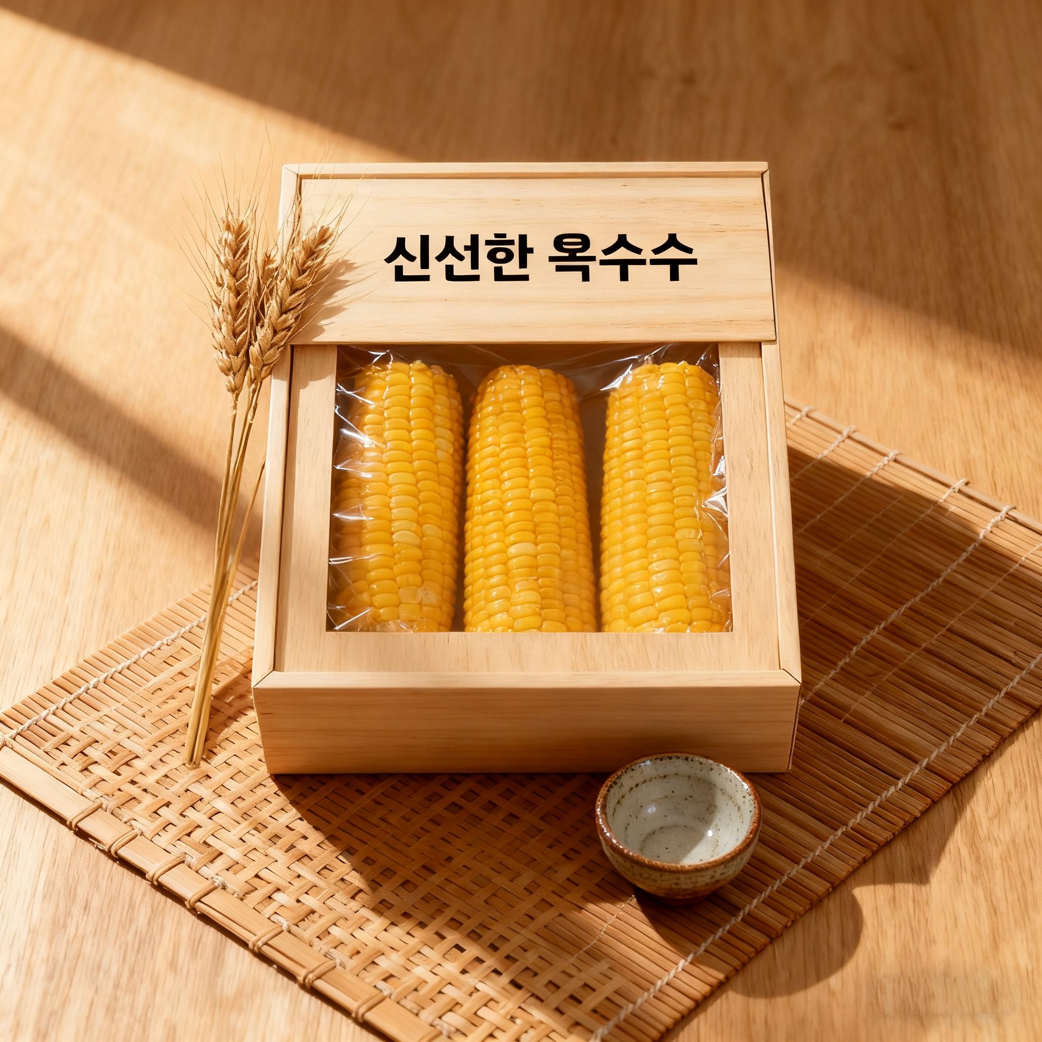당분이 풍부한 신선한 옥수수