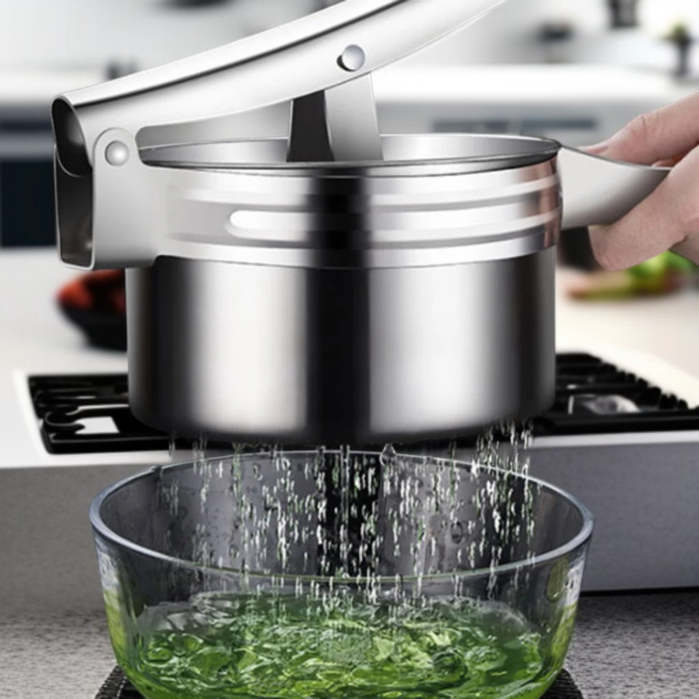 Stalowa wyciskarka do ogórków i tofu, odsączarka do żywności, wyciskacz do cytryn