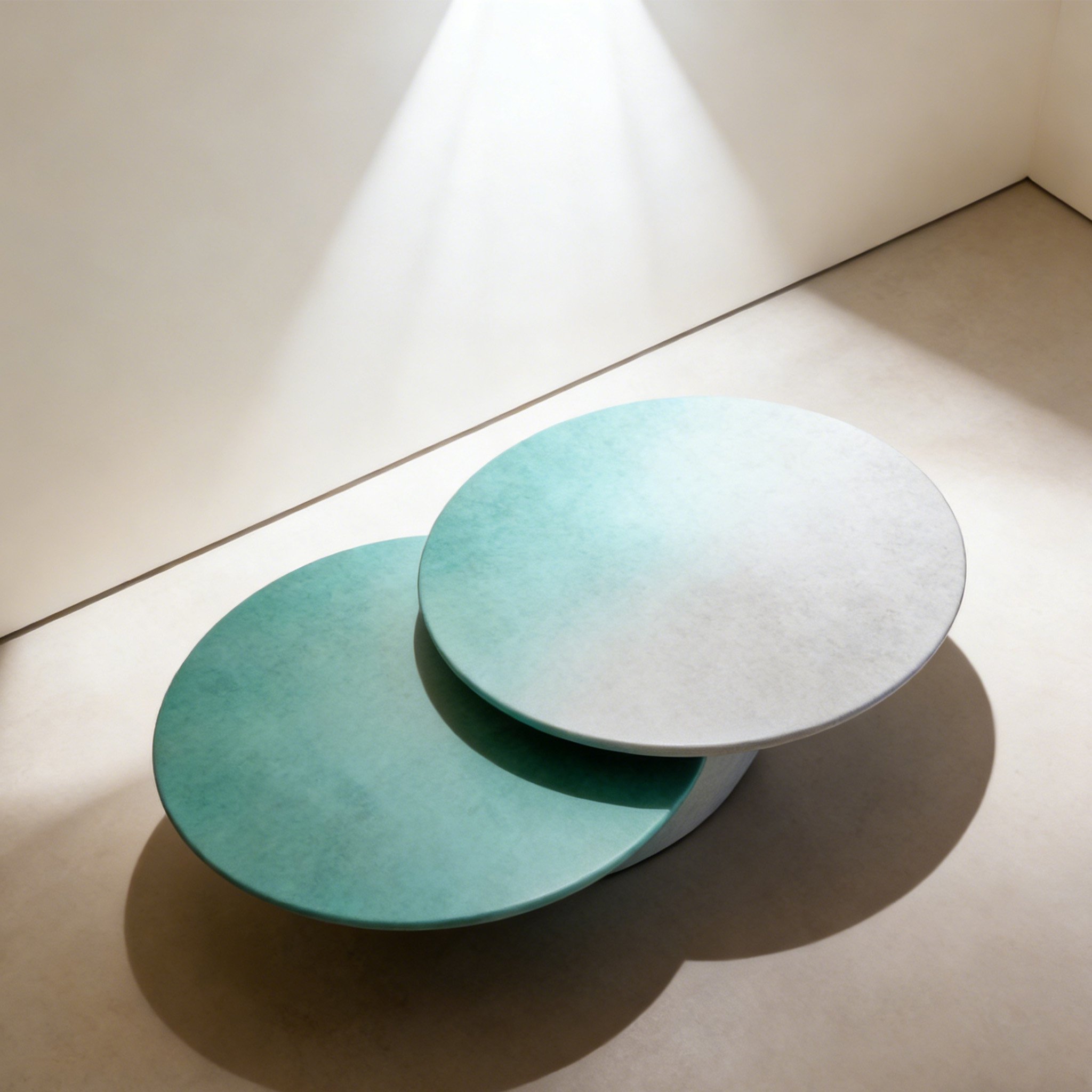 Mesa de salón con doble tablero y diseño creativo