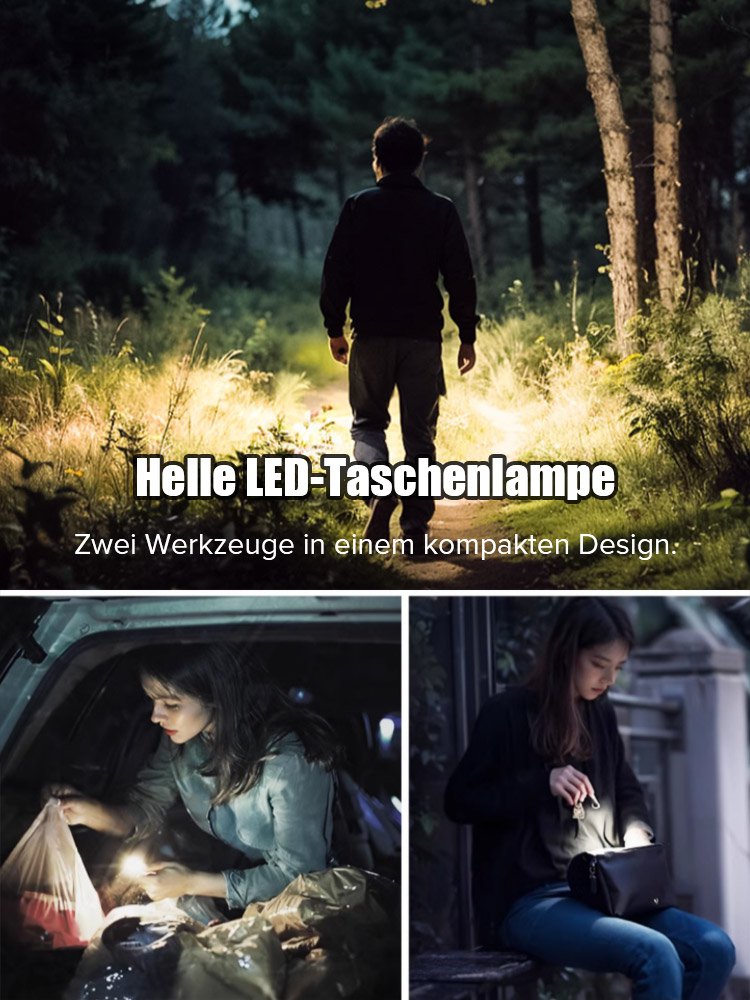 Multifunktionaler Selbstverteidigungsschlüsselanhänger