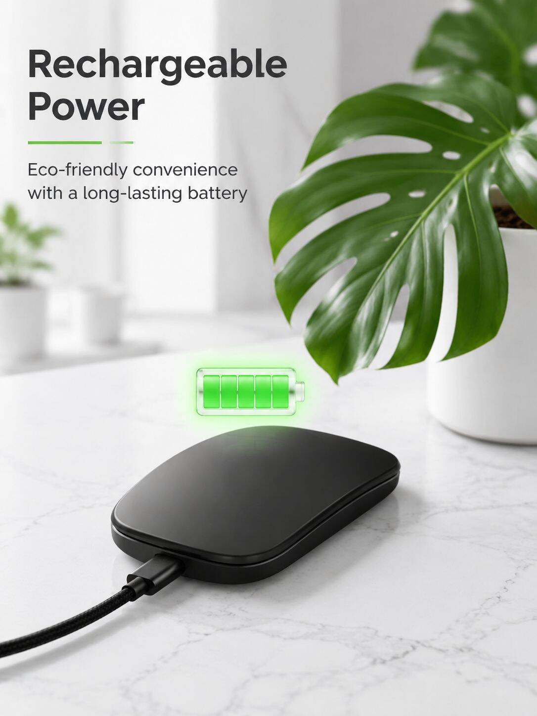 Bluetooth Silent Rechargeable Wireless Office Mouse