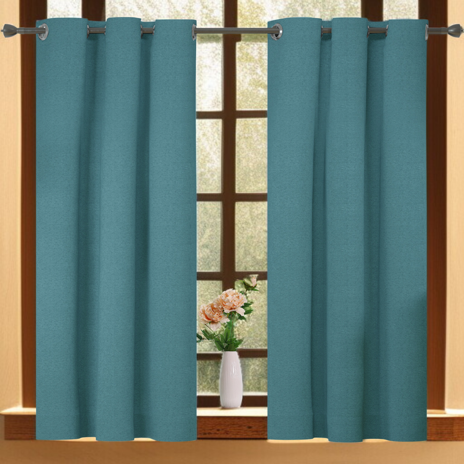 寝室ソリッドカラー高遮光遮光カーテン完成リビングルームバルコニーフル遮光カーテン