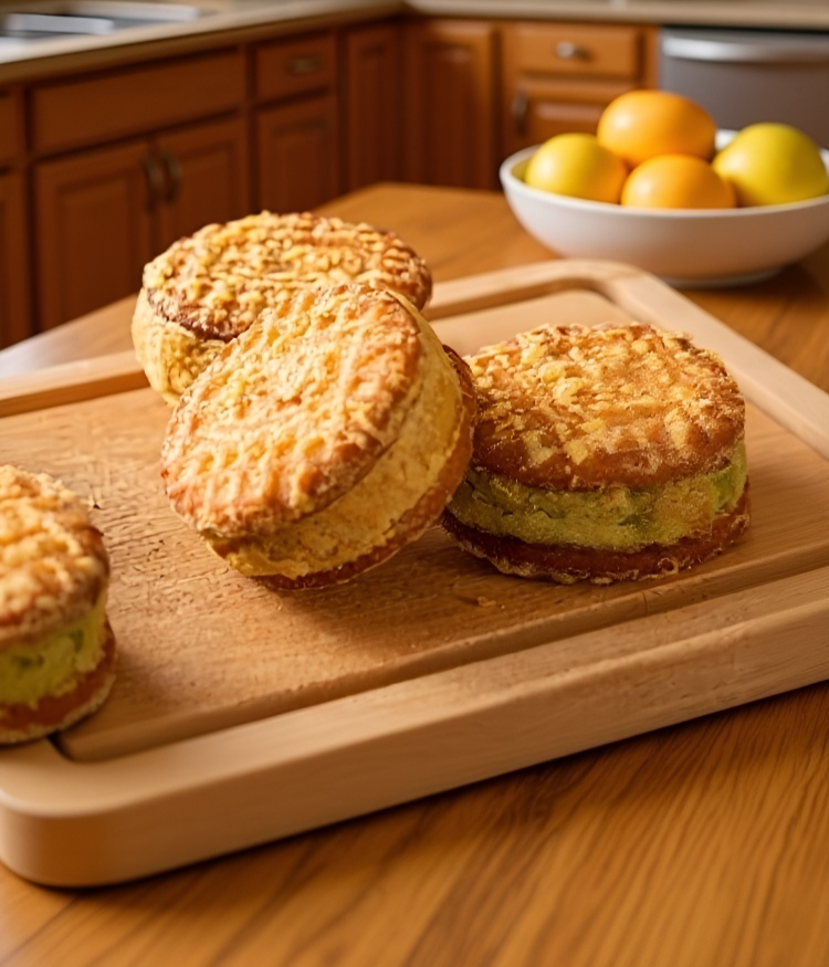 밤 녹두 케이크 포장 이미지