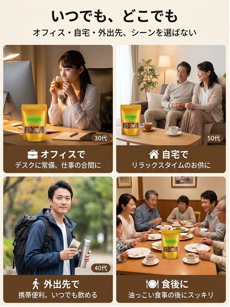 毎日の健康習慣に、血糖・血脂ケアの天然ハーブティー
