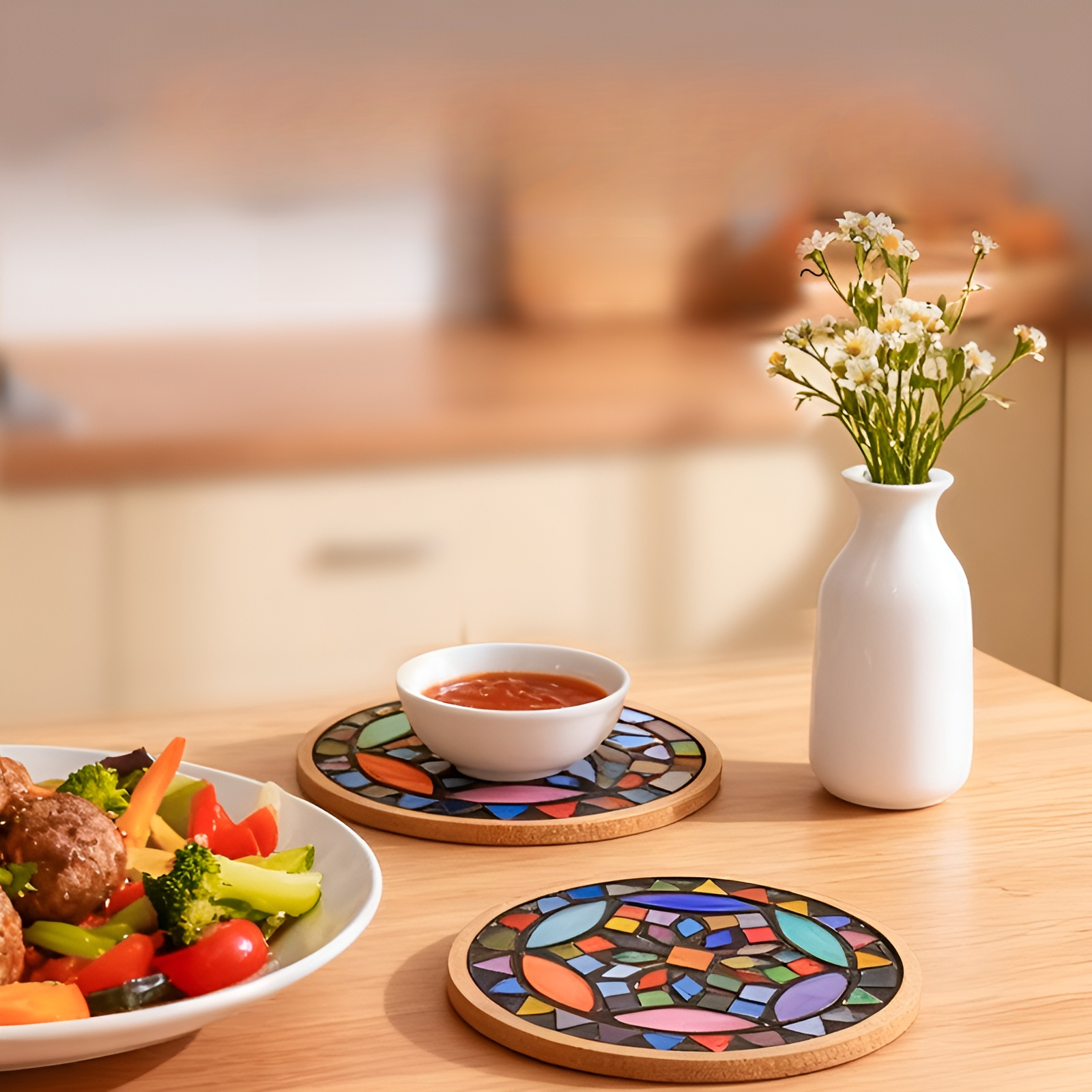 Mosaic Mica Coaster 