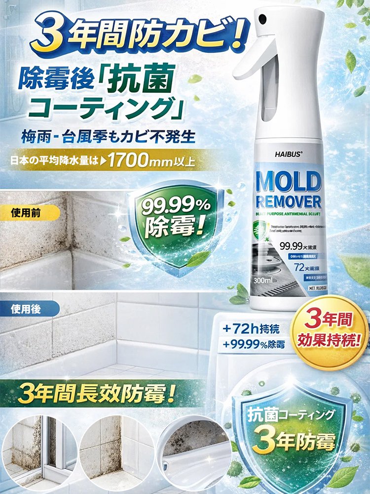 【家中まるごと速攻キレイ】超強力カビ取り・補修スプレー