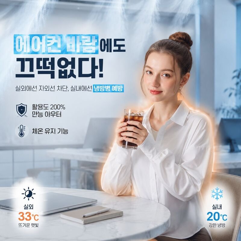여성 UPF50+ 자외선 차단 얇은 긴팔 가디건