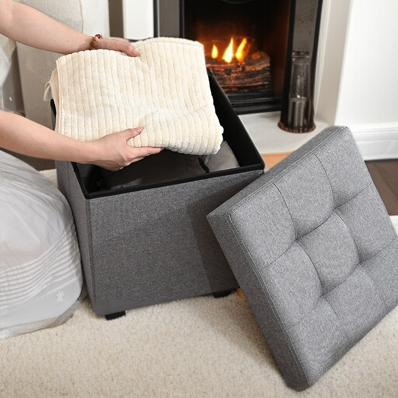 가정용 수납 걸상 다용도 접이식 소파 보강형 수납 걸상 수납 기능 수납 걸상