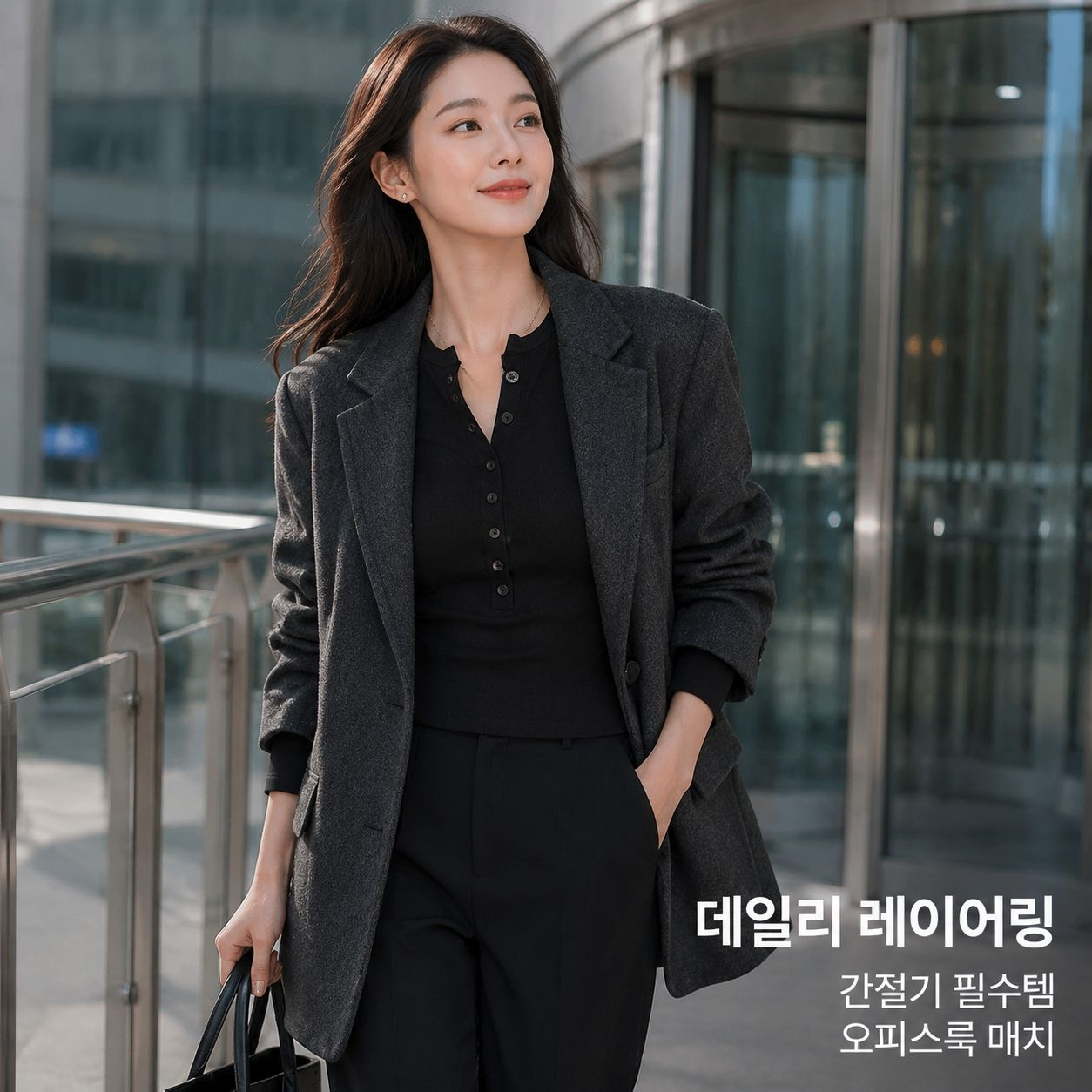 슬림핏 여성용 긴팔 이너티