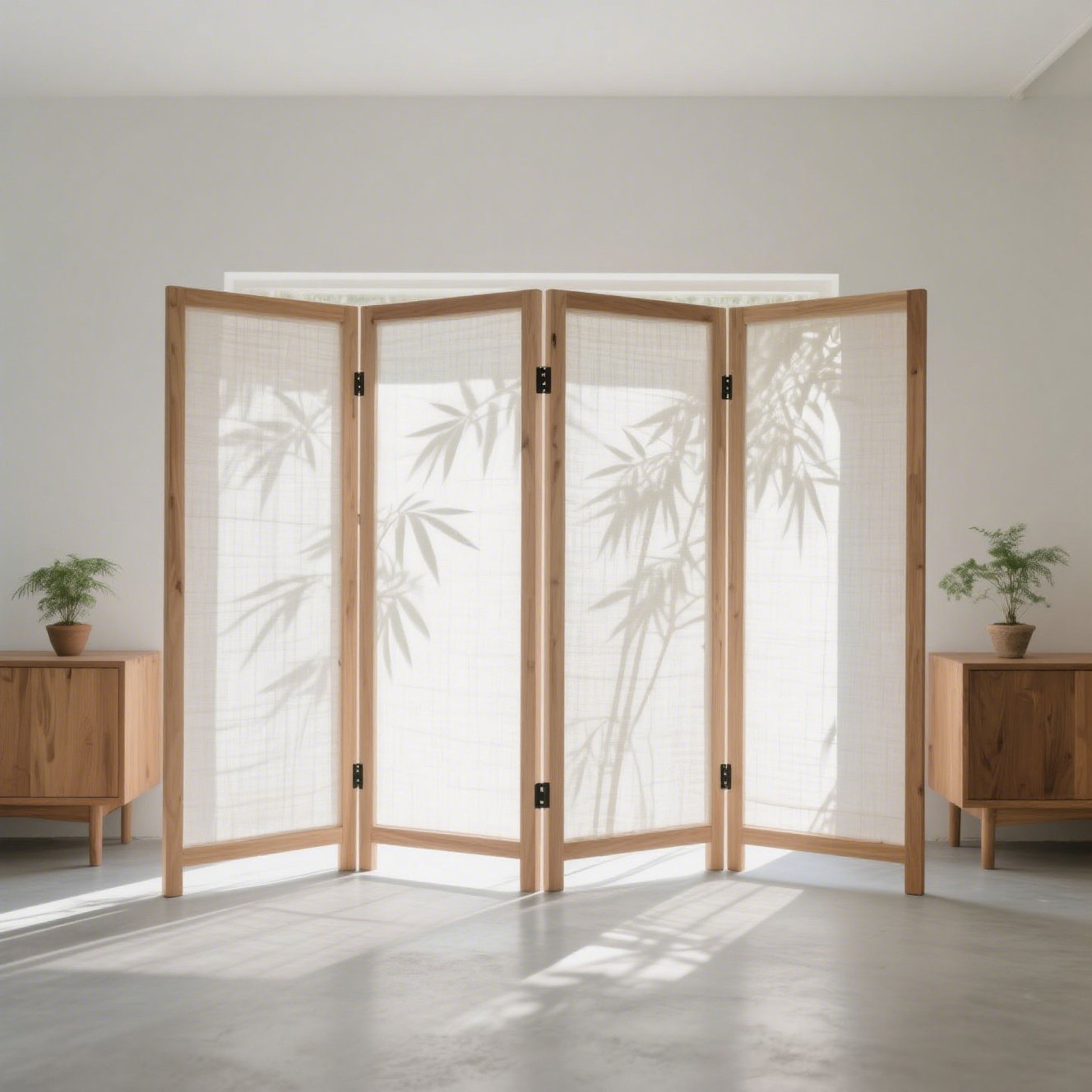 和室に合う木目調間仕切りスクリーン