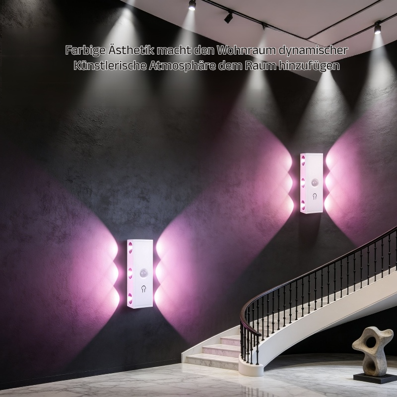 Magnetische Wandleuchte mit Bewegungssensor