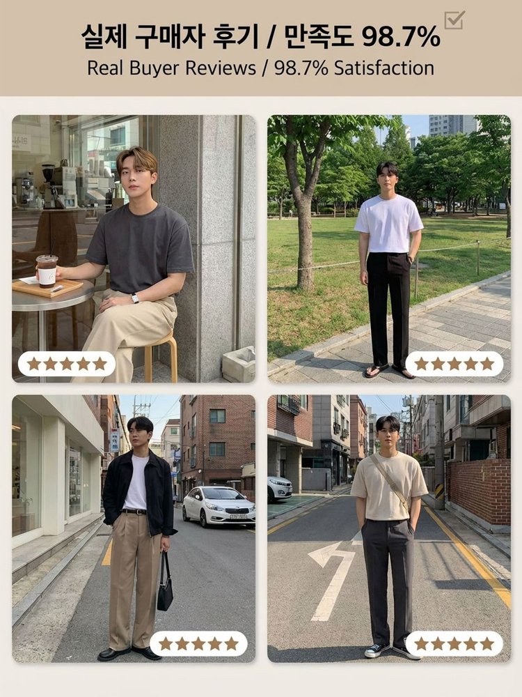 구김 걱정 없는 명품 실크T