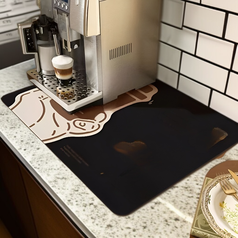 コーヒーマシン用水切りマット 吸水・滑り止めカップコースター