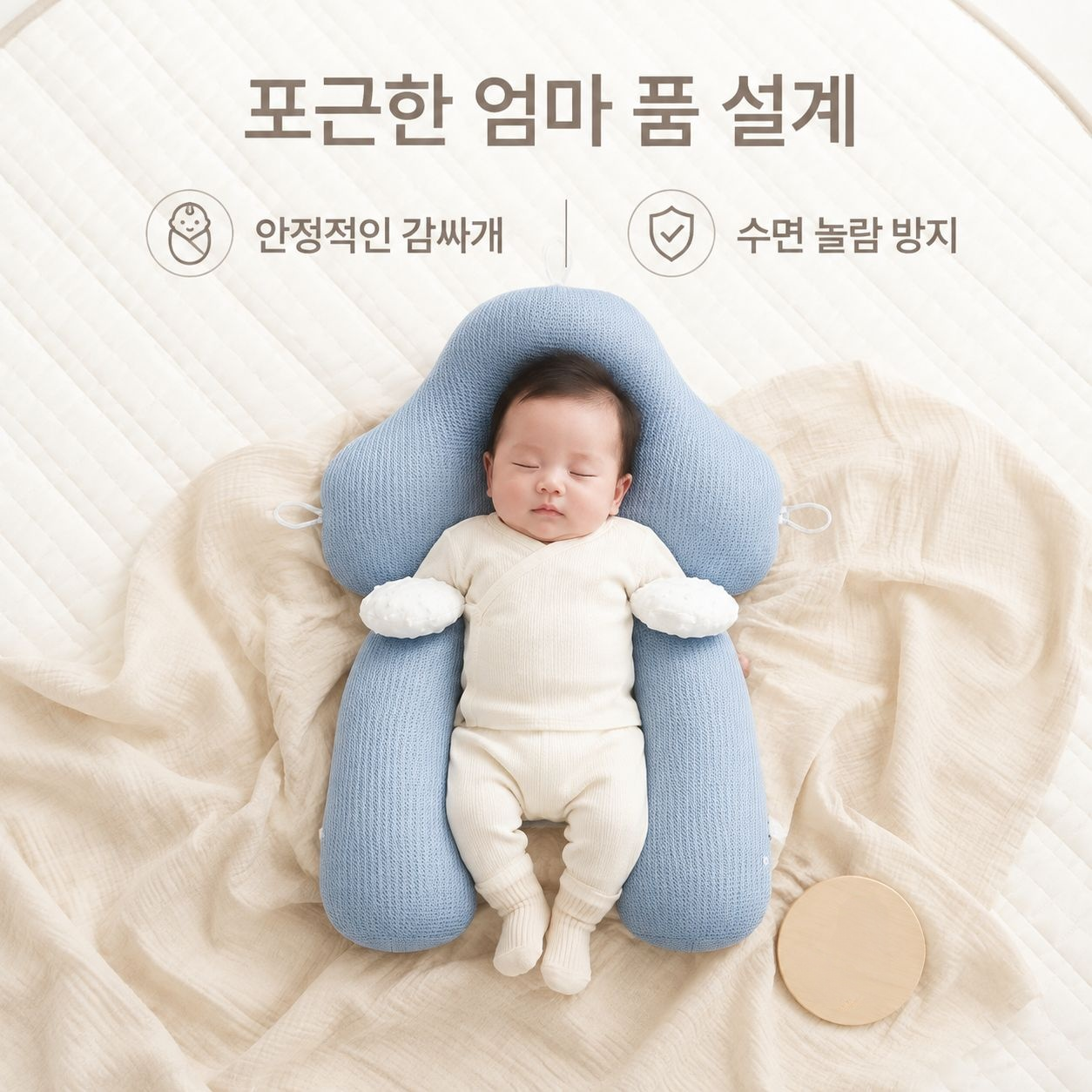 아기 수면 교정 베개 신생아 머리 모양 방지 편안한 베개