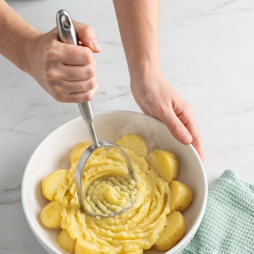 Kartoffelstampfer aus Edelstahl