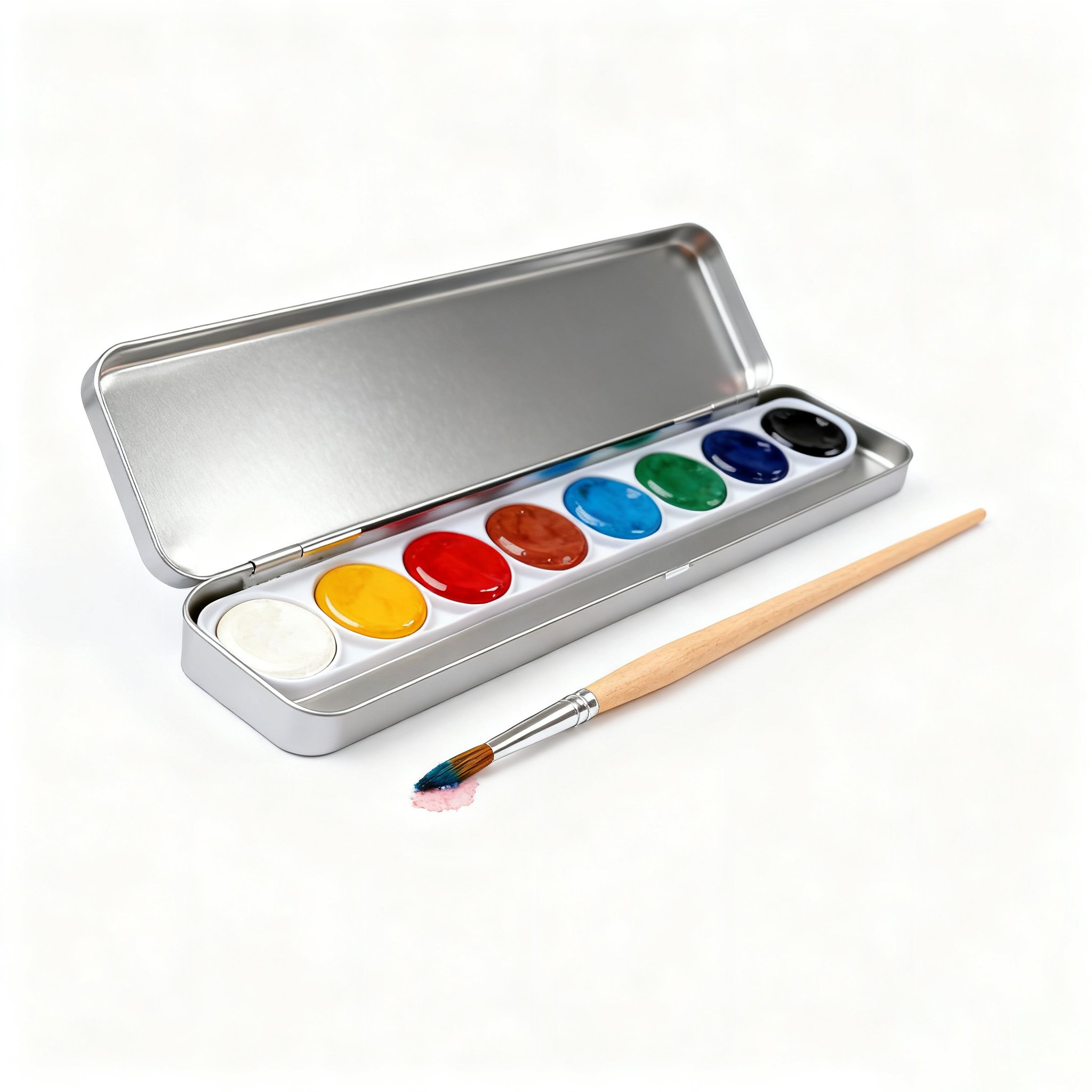 八色水彩絵の具セット