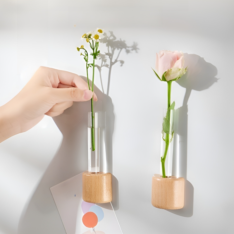 Magnetic test tube vase ornament