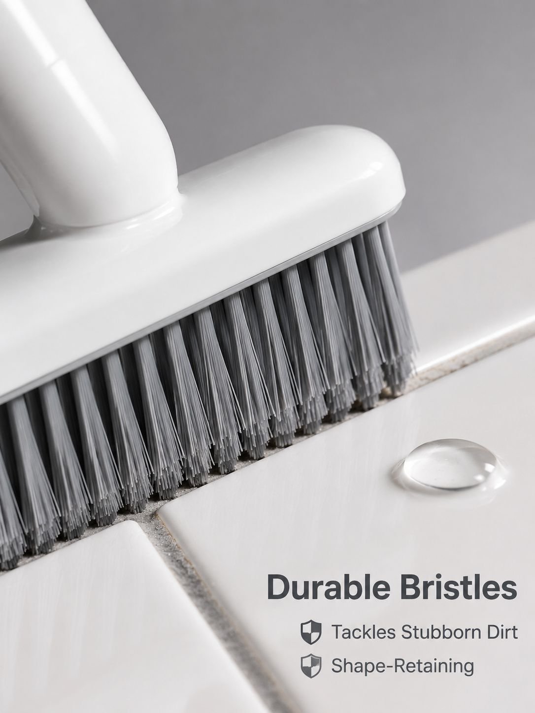Seamless Rotating Gap Cleaning Brush with Liquid Dispenser