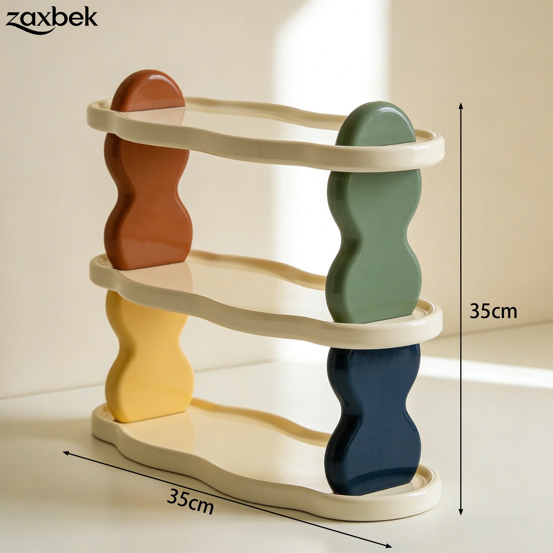 三層置物架客廳收納效果