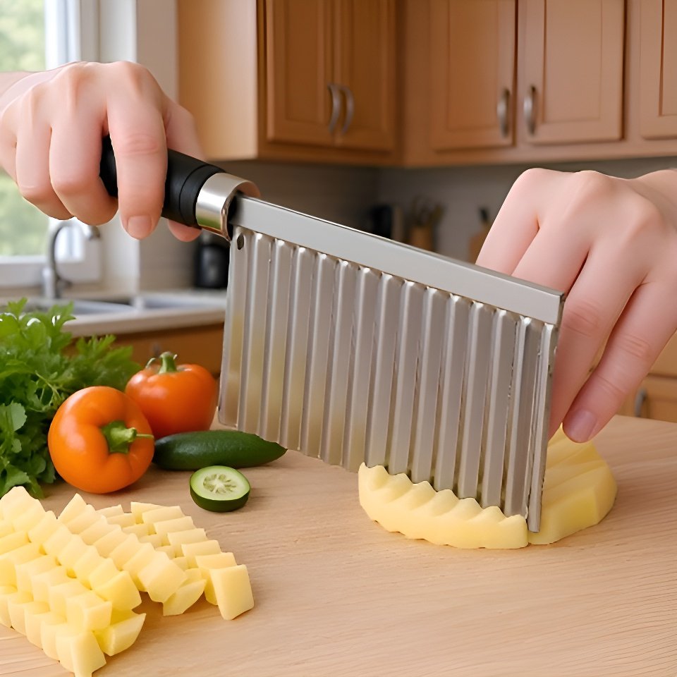 다기능 물결 모양 감자 절단기