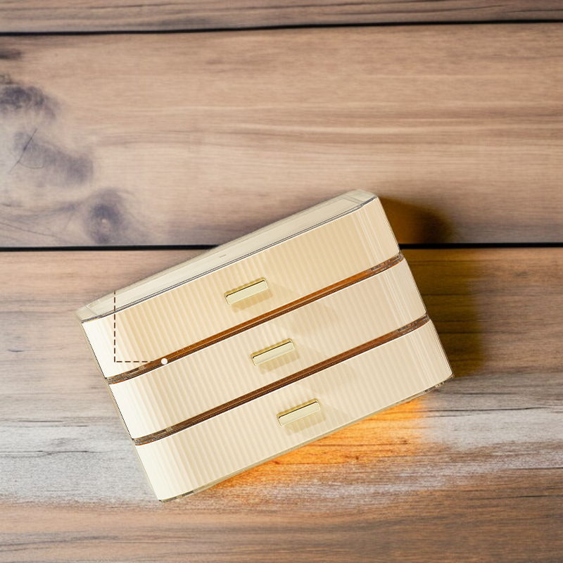 アクリル化粧品オーガナイザー 引き出しオーガナイザー デスクトップシェルフスキンケア化粧品ケースボックス