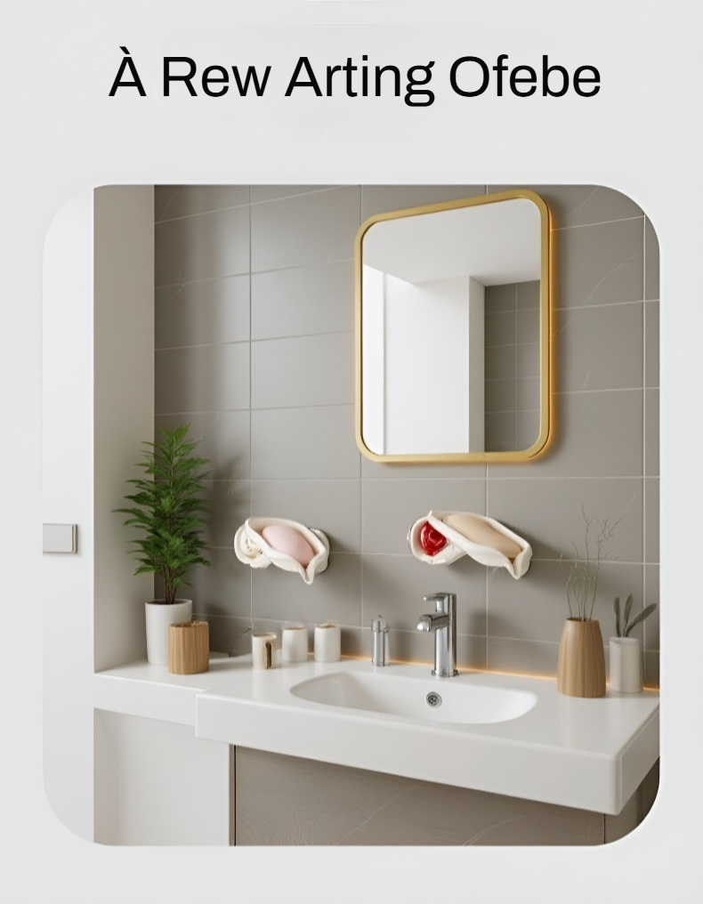 Égouttoir pour savon avec fixation sans perçage