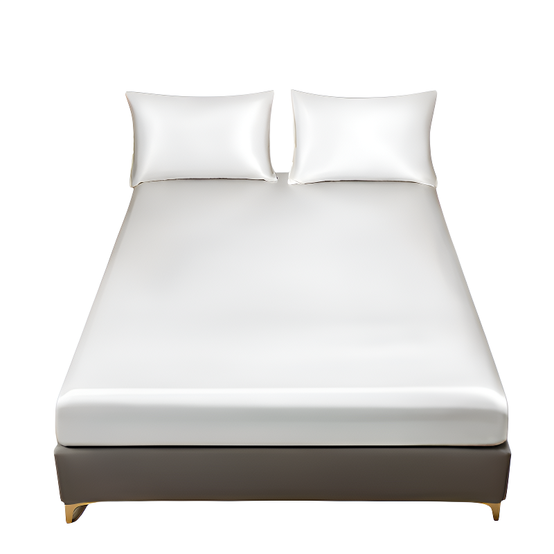 Silk bed sheet set
