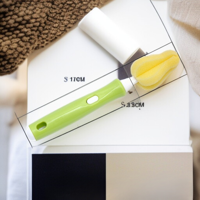 着脱可能な哺乳瓶ブラシセット スポンジ乳首ブラシ付き ベビー用乳首ブラシ