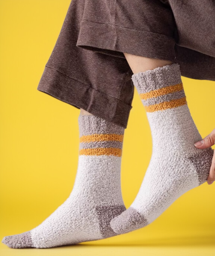 남성을 위한 보온성 높은 겨울 양말 디자인