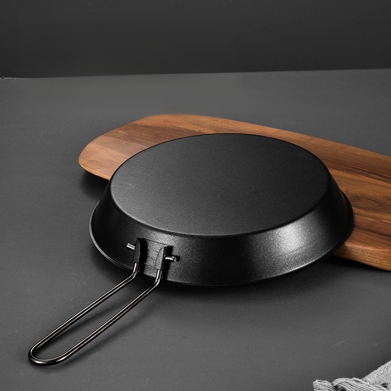 ชุดหม้อกระทะพับได้ สำหรับตั้งแคมป์ น้ำหนักเบา ทนทาน ป้องกันการลวก