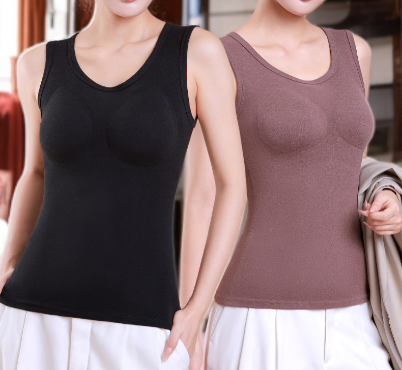 따뜻한 겨울 이너웨어로 적합한 여성 보온 조끼