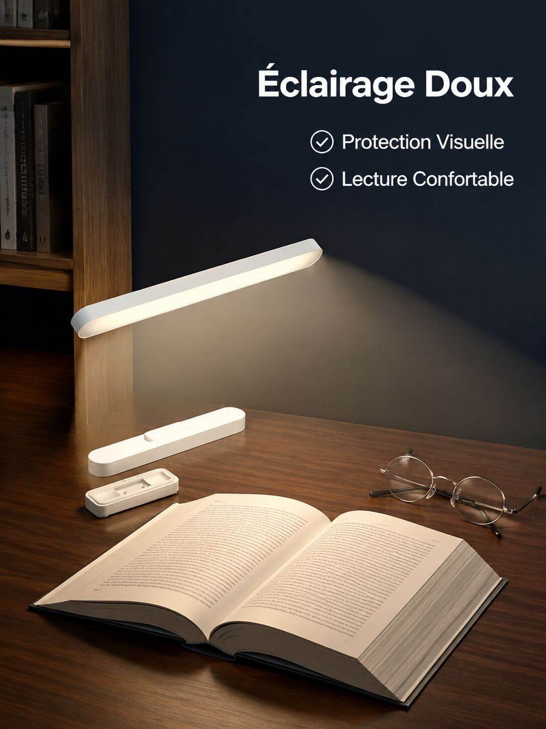 Lampe de chevet/lampe de table LED respectueuse des yeux