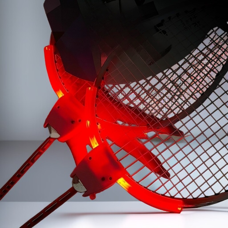 屋外用プロ仕様の発光バドミントンラケット