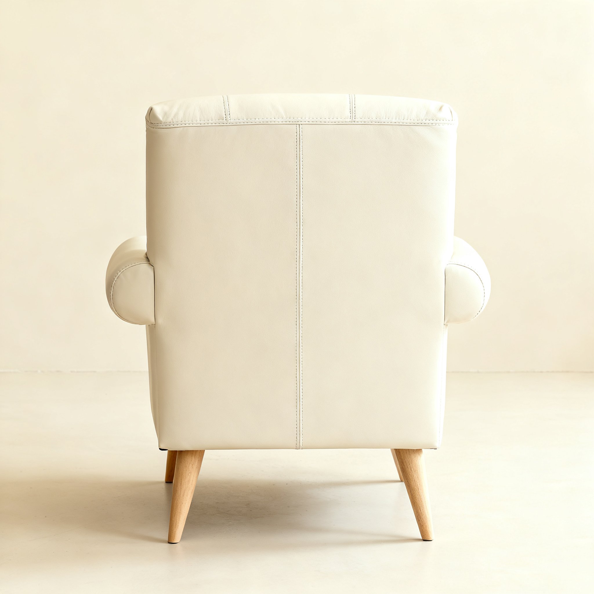  โซฟาเดี่ยวสีขาวงาช้าง