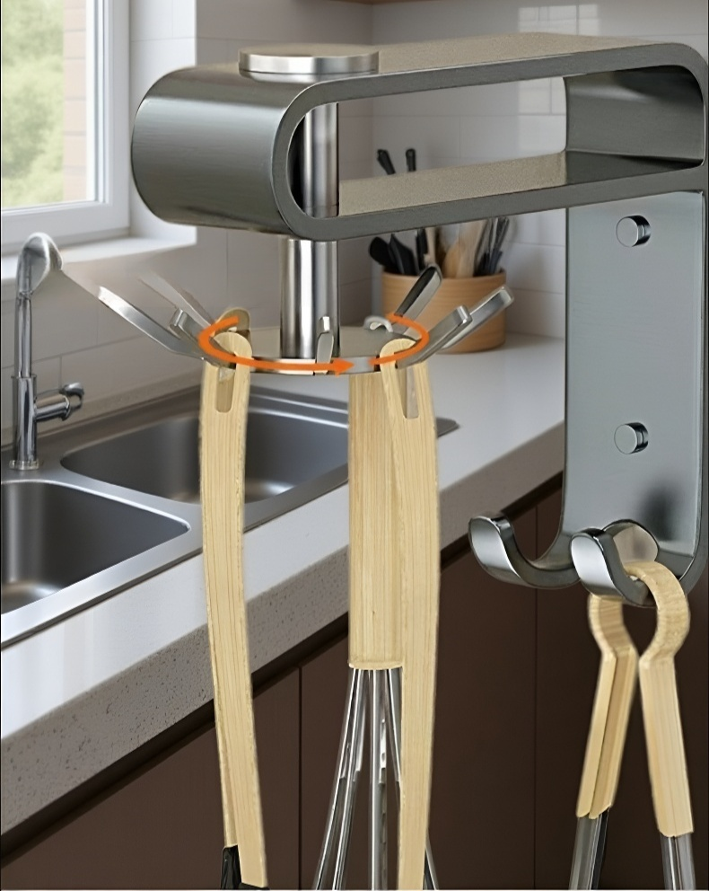 실용적인 주방 수납 벽걸이 후크