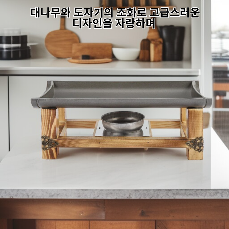 대나무 도자기 직사각형 생선 구이 접시 상업용 알코올 스토브