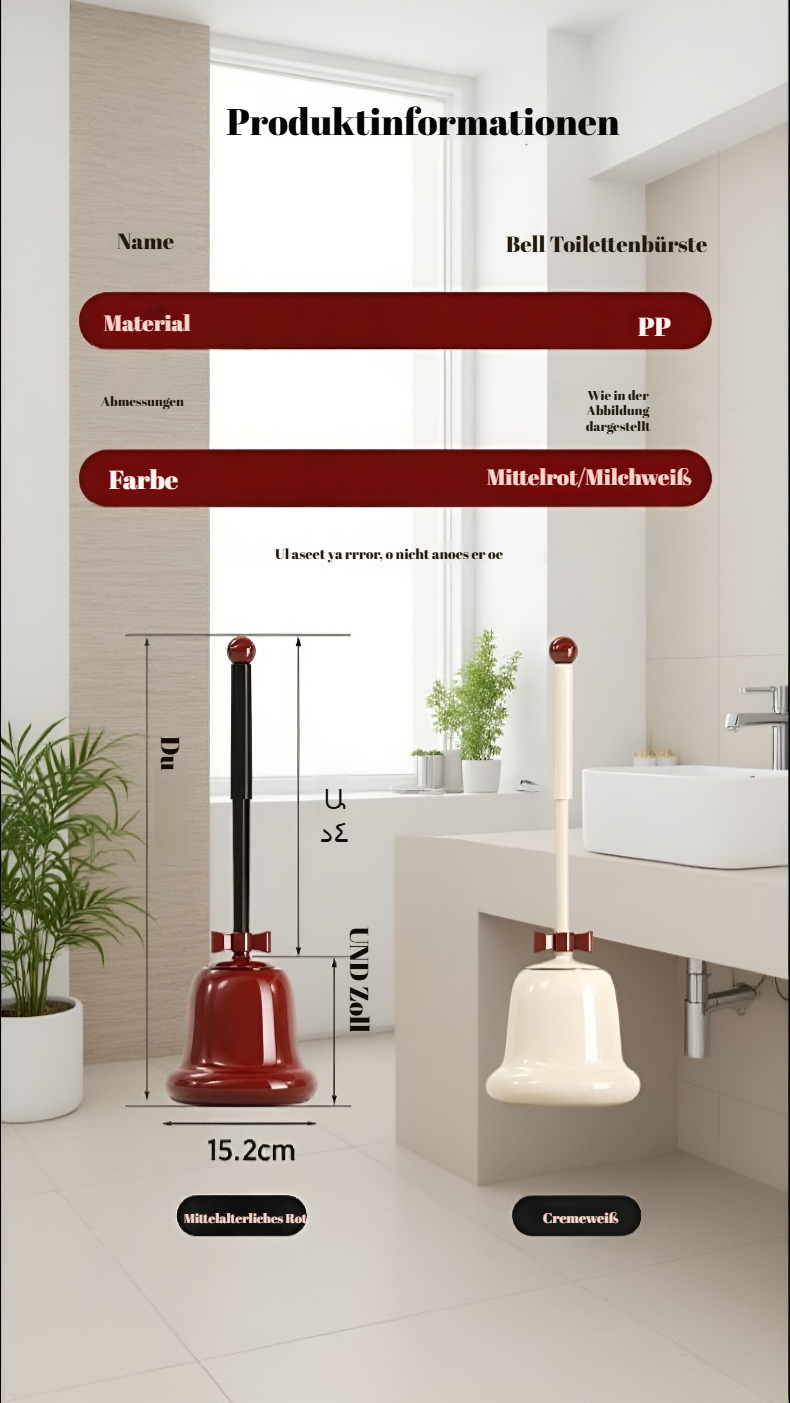 Hygienische Reinigungsbürste für das WC