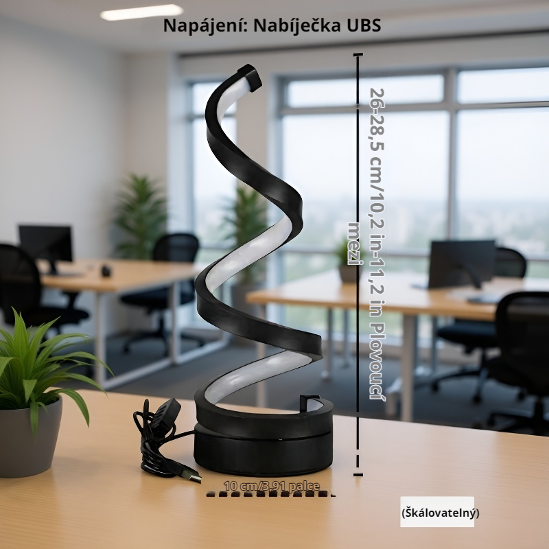Nastavitelná LED stolní lampa, moderní stolní lampa s USB napájením