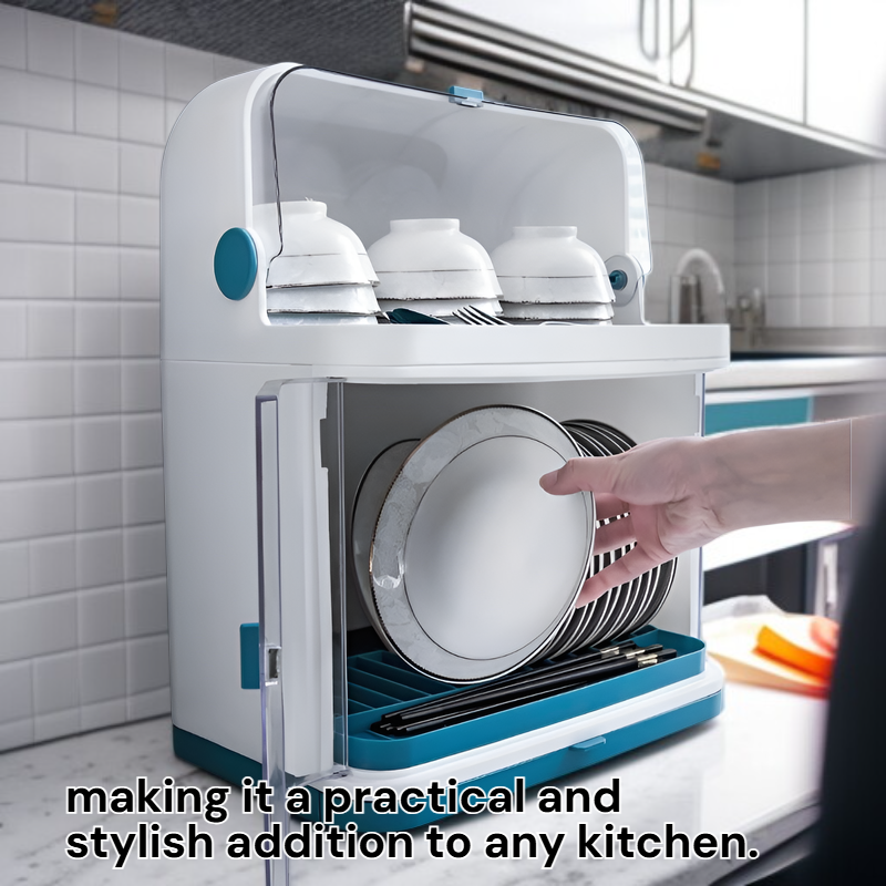 Bowl and Chopsticks Storage Box with Lid