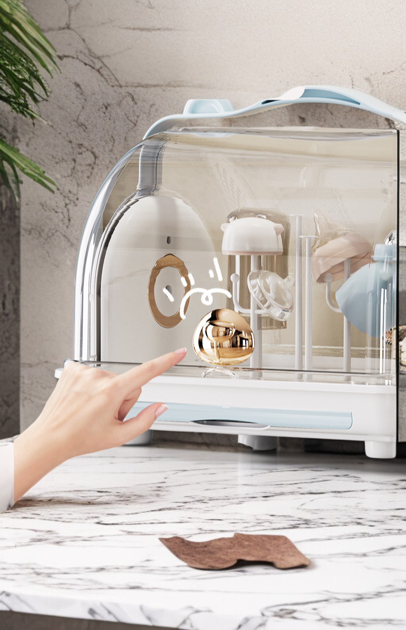 省スペース設計の哺乳瓶収納ボックス