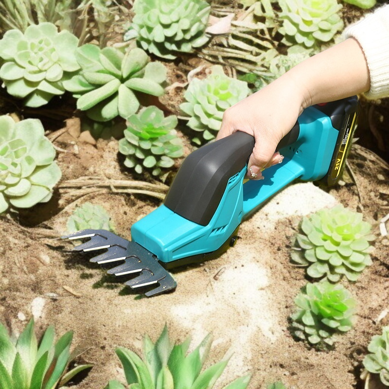 Tondeuse multifonction à batterie lithium pour gazon, désherbage et taille de haies