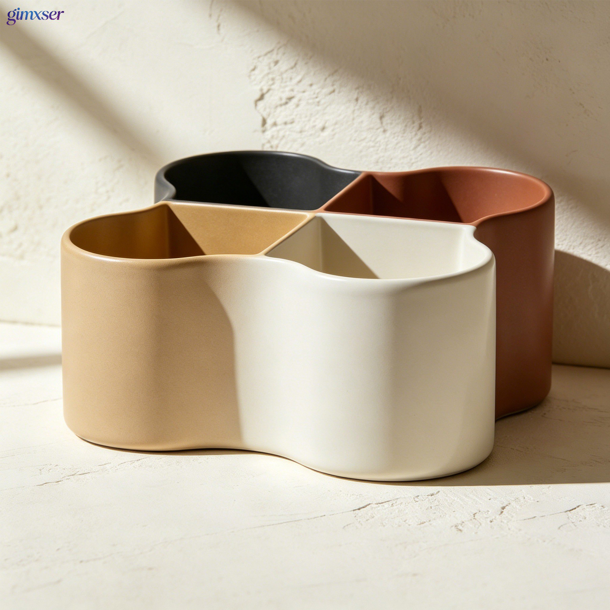 Simple desktop storage box front view