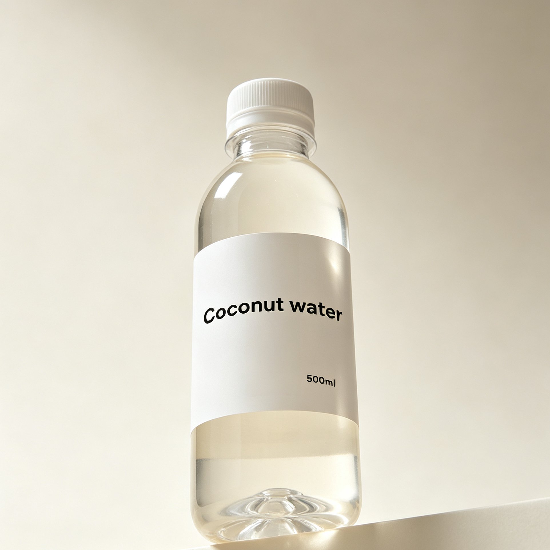 Six bottles of natural coconut water for families