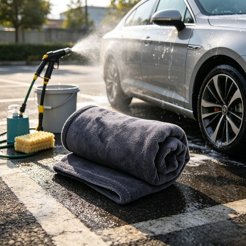 Durable Non-Shedding Car Wash Cloth