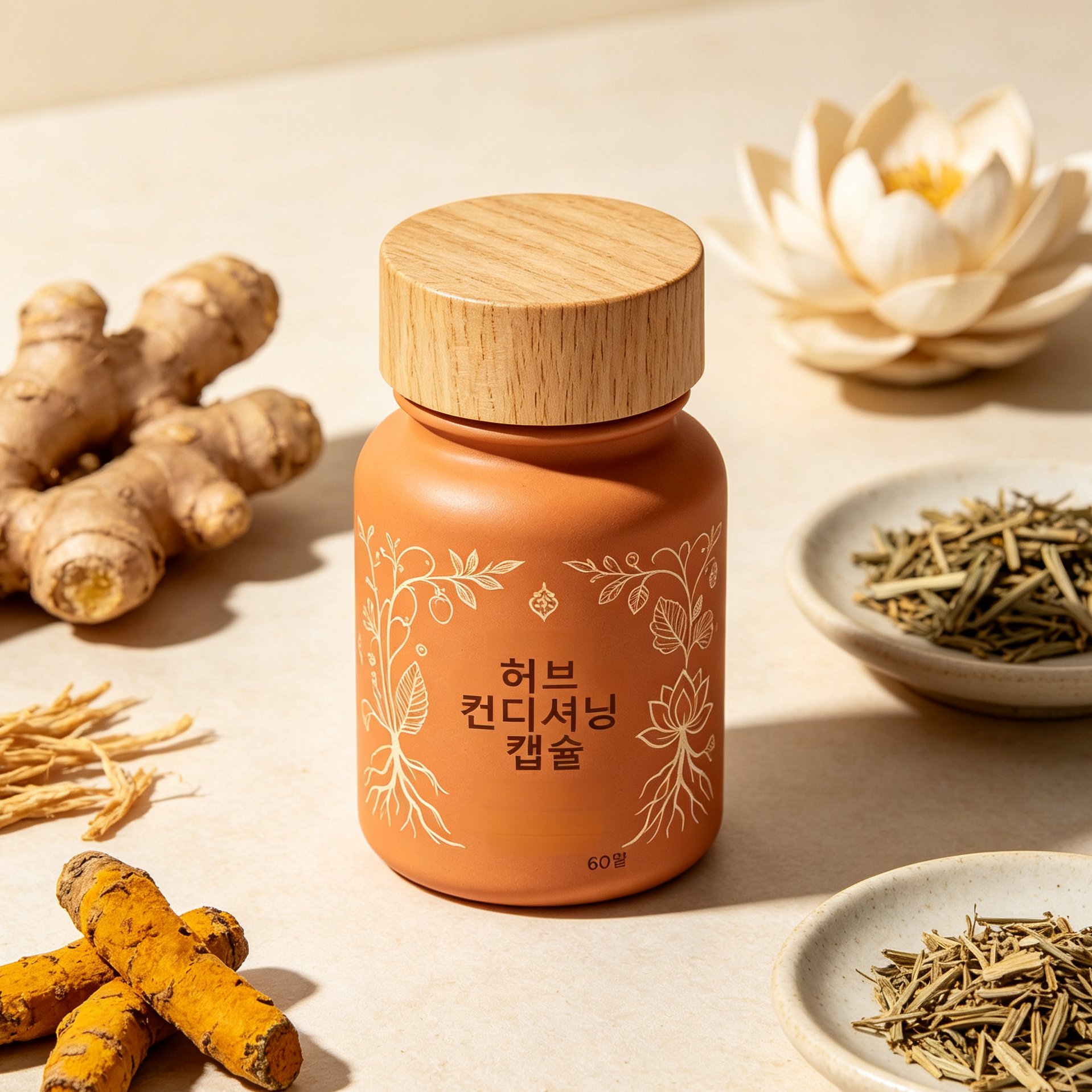 한방 성분이 담긴 건강 캡슐