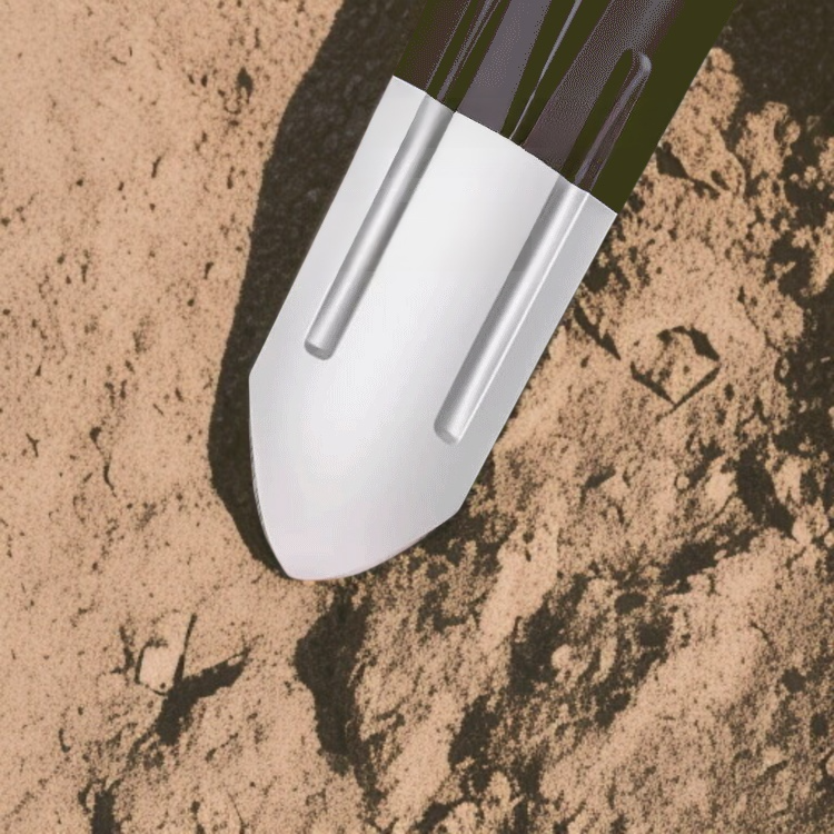 延長マンガン鋼シャベル 尖ったシャベル 丸みを帯びたヘッド 太くなった ガーデンヤム緩め掘り溝専用スペード