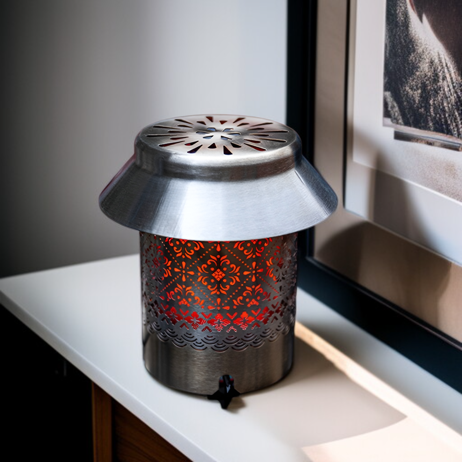 سخان خارجي، سخان تخييم محمول، موقد غاز محمول، غطاء تدفئة، موقد صغير من الفولاذ المقاوم للصدأ