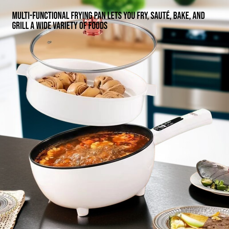  Large Capacity Electric Frying Pan for Home Use