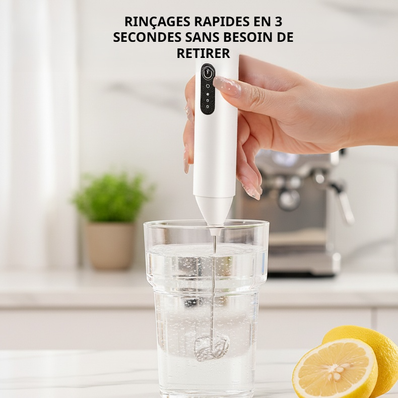 Mousseur à lait électrique sans fil portable